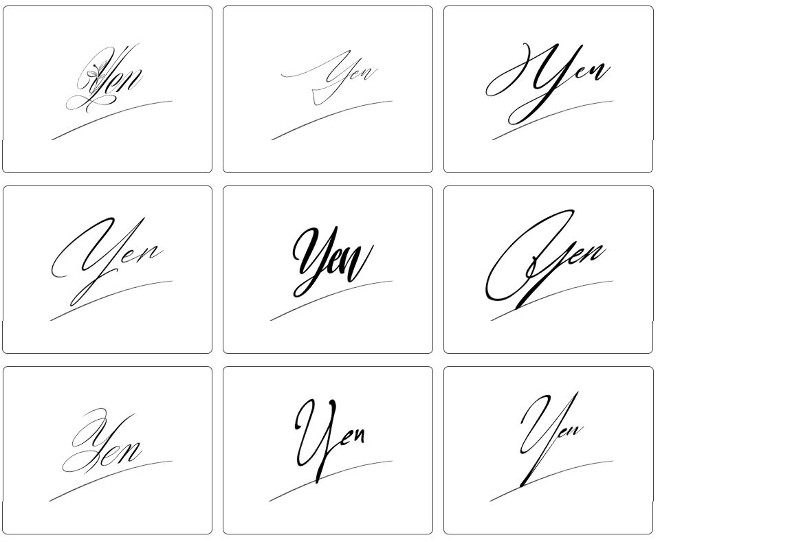 chữ ký tên Yến đẹp
