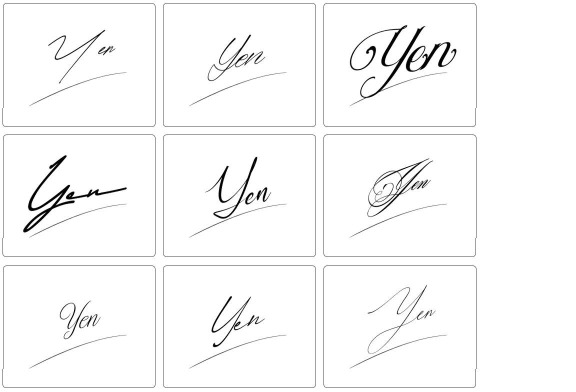 chữ ký tên yến đẹp nhất