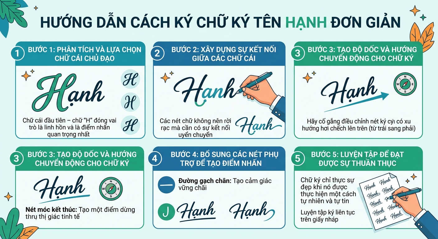 cách ký chữ ký tên hạnh