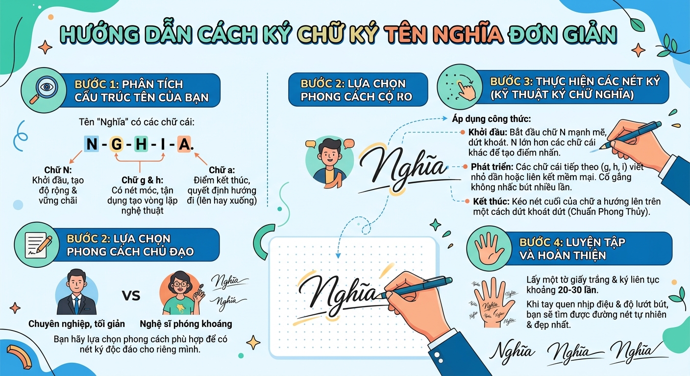 cách ký chữ ký tên nghĩa