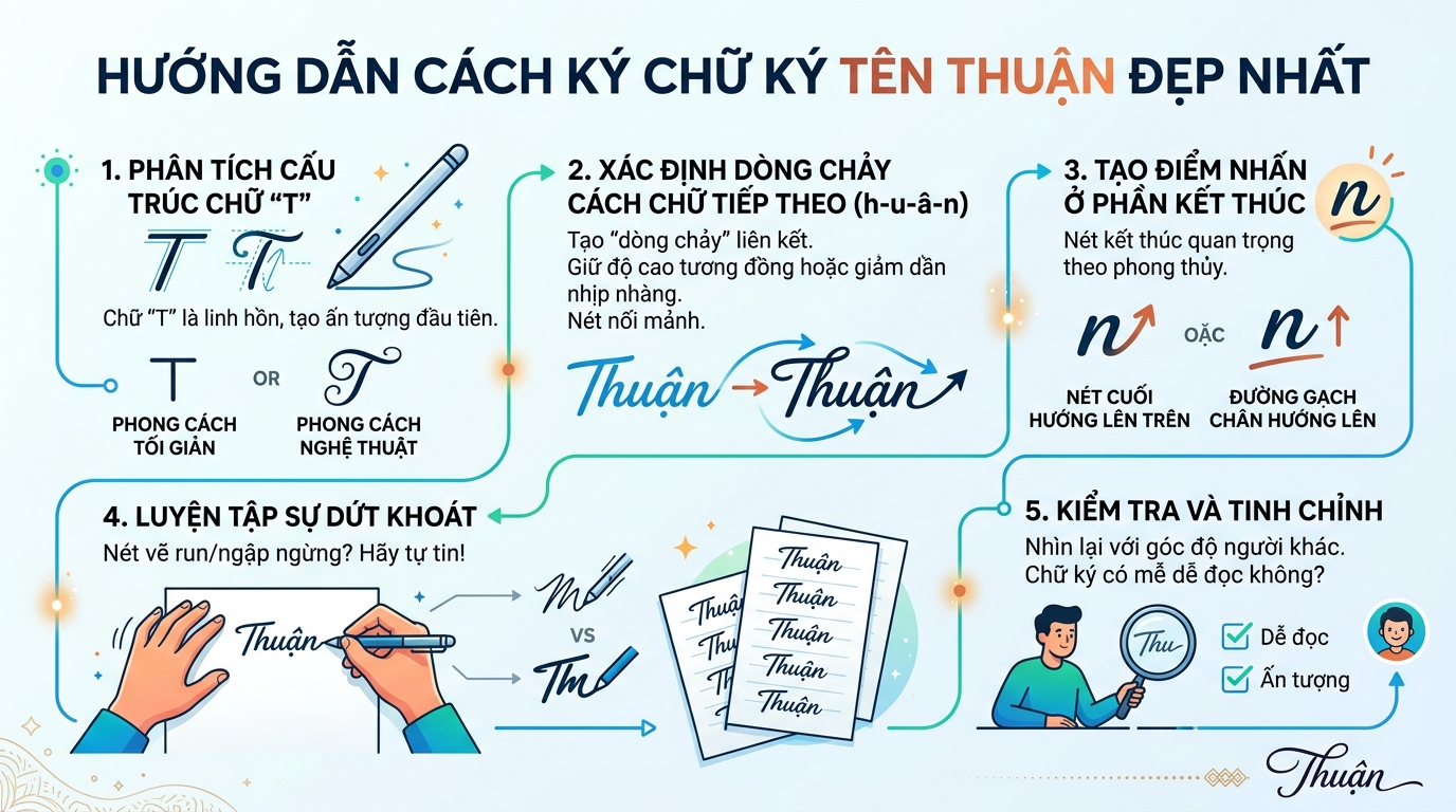cách ký chữ ký tên thuận