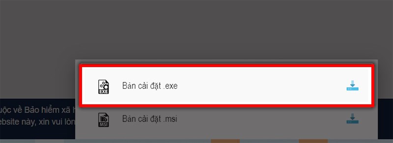 cài đặt .exe
