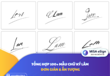 chữ ký lam