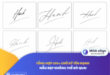 chữ ký tên Hạnh