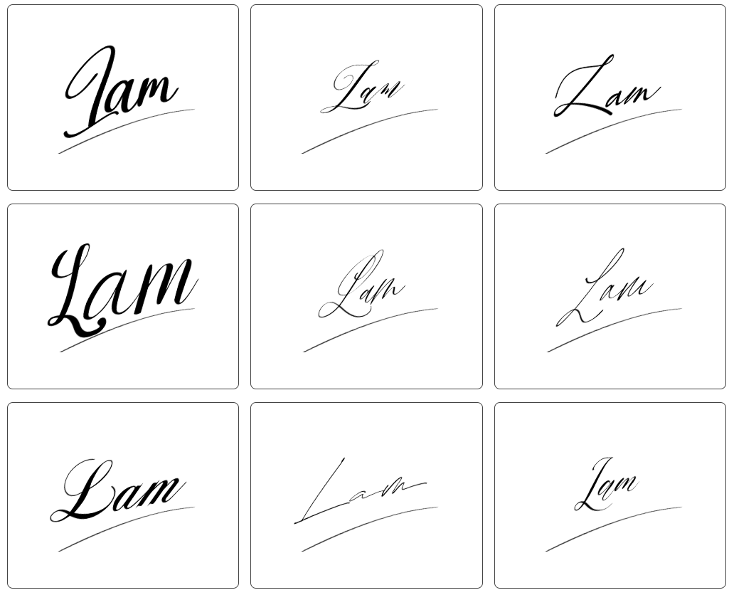chữ ký tên lâm đẹp nhất