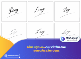 chữ ký tên long