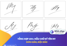chữ ký tên my