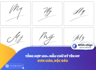 chữ ký tên my