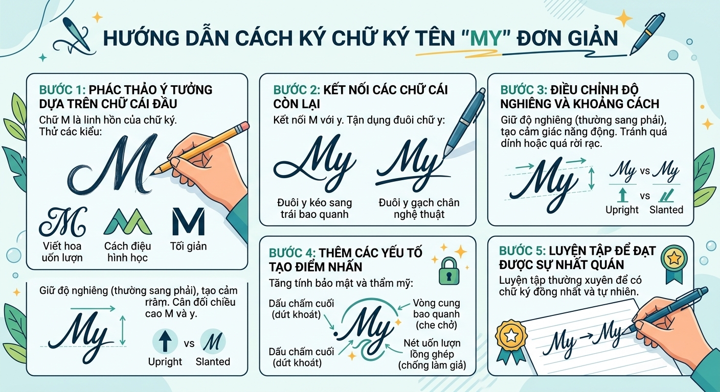 cách ký chữ ký tên My