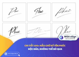 CHI TIẾT 100+ mẫu chữ ký tên Phúc độc đáo, không thể bỏ qua chữ ký tên phúc