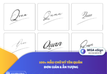 chữ ký tên quân