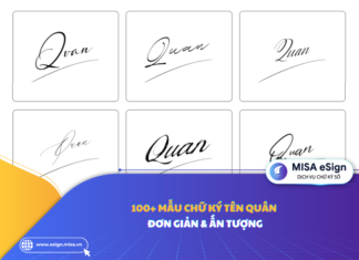 chữ ký tên quân