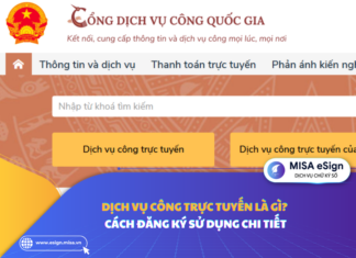 dịch vụ công trực tuyến là gì