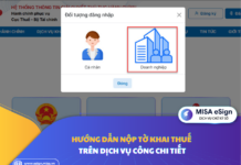 hướng dẫn nộp tờ khai thuế trên dịch vụ công