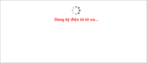 hệ thống thông báo đang ký điện tử từ xa