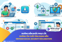 lỗi không tìm thấy ứng dụng nền vietnam social security declaration