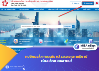 mã giao dịch điện tử của hồ sơ khai thuế
