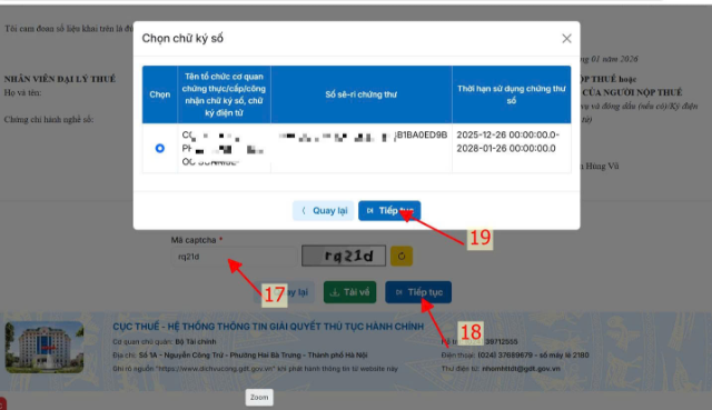 nhập mã pin