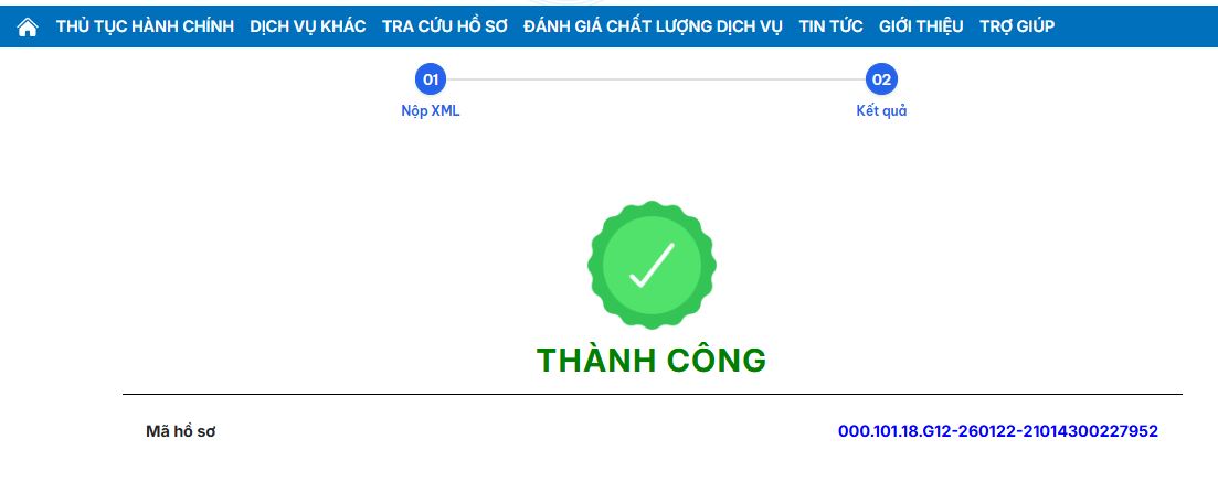 nộp tờ khai