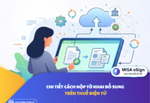 nộp tờ khai bổ sung trên thuế điện tử