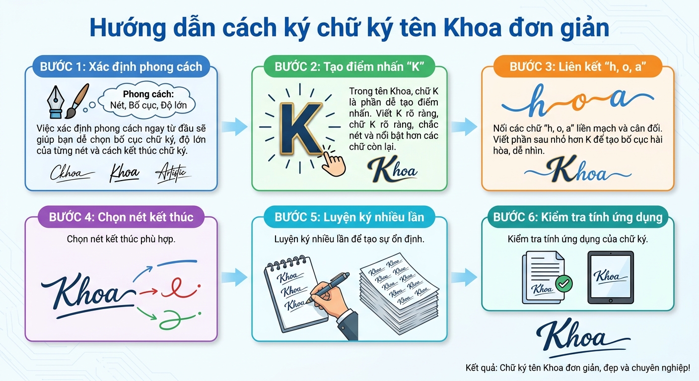 cách ký chữ ký tên khoa