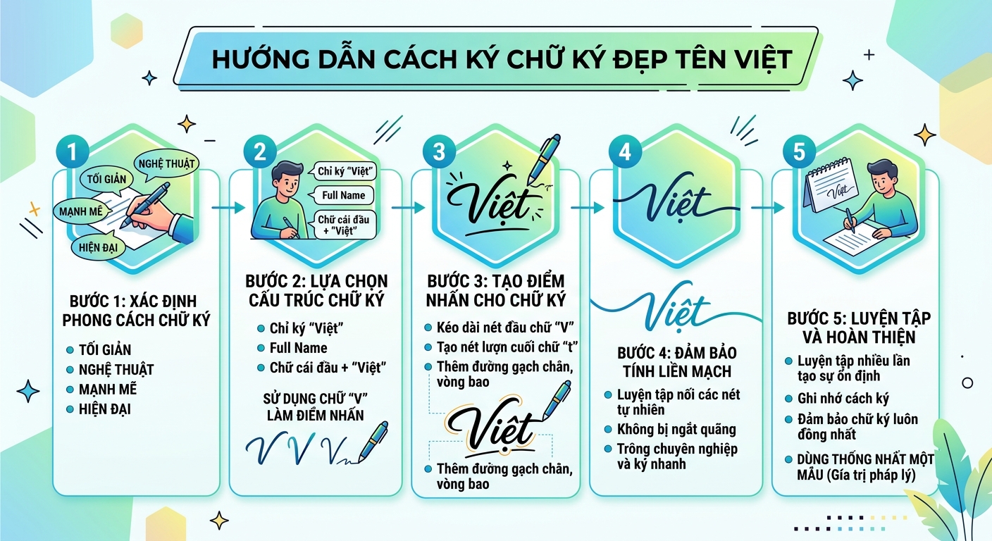 cách ký chữ ký tên việt