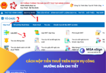 cách nộp tiền thuế trên dịch vụ công