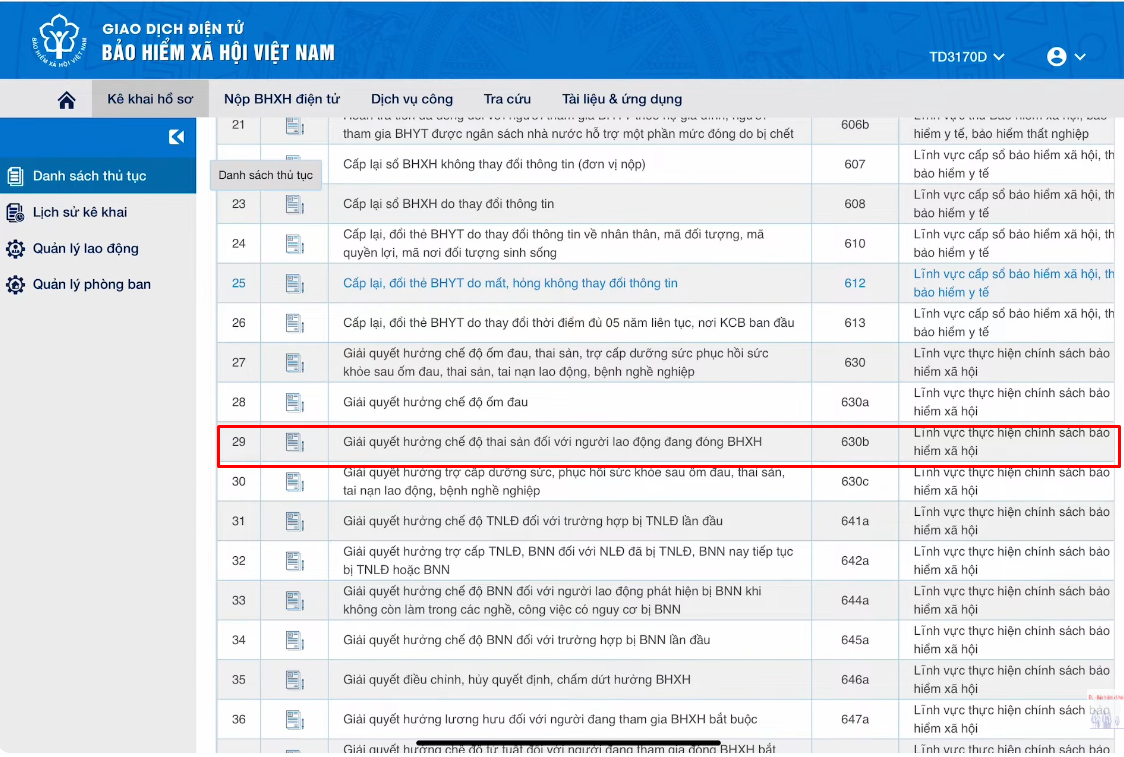 chọn mẫu hồ sơ 630b