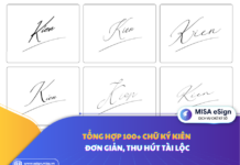 chữ ký kiên