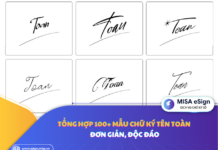 chữ ký tên Toàn