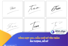 chữ ký tên trâm