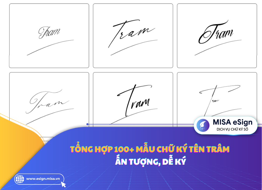 chữ ký tên trâm