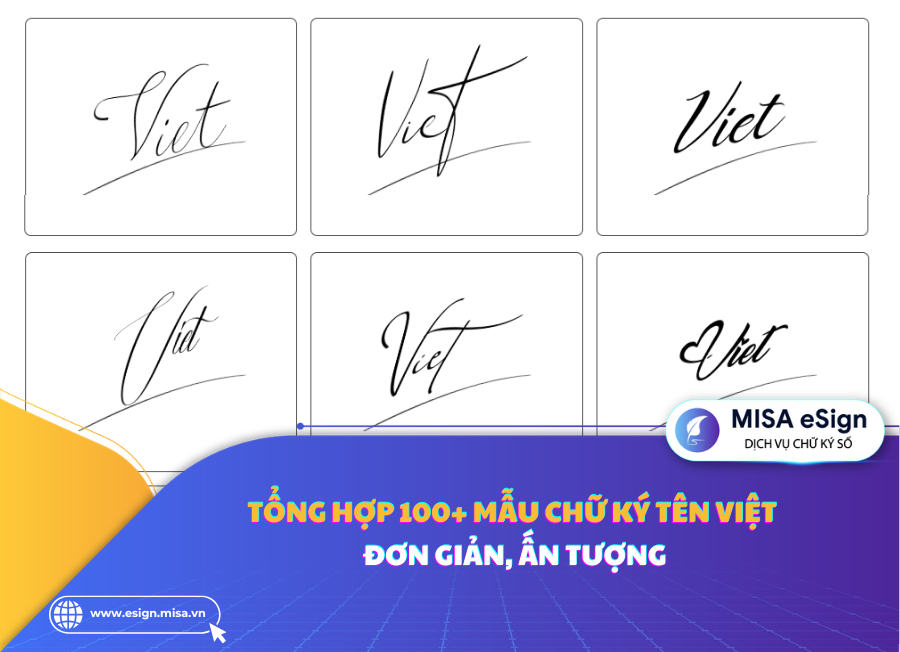 chữ ký tên việt