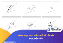 Tổng hợp 100+ mẫu chữ ký tên Vũ đẹp, độc đáo chữ ký tên vũ