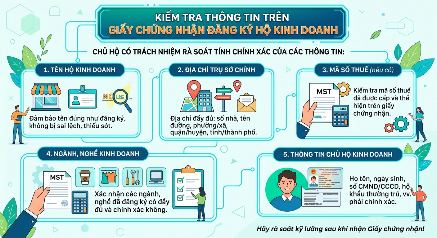 kiểm tra thông tin đăng ký hộ kinh doanh