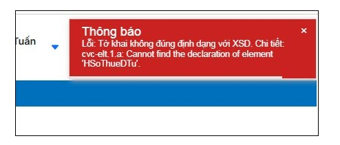 lỗi định dạng xsd