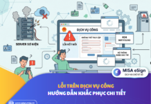 lỗi trên dịch vụ công