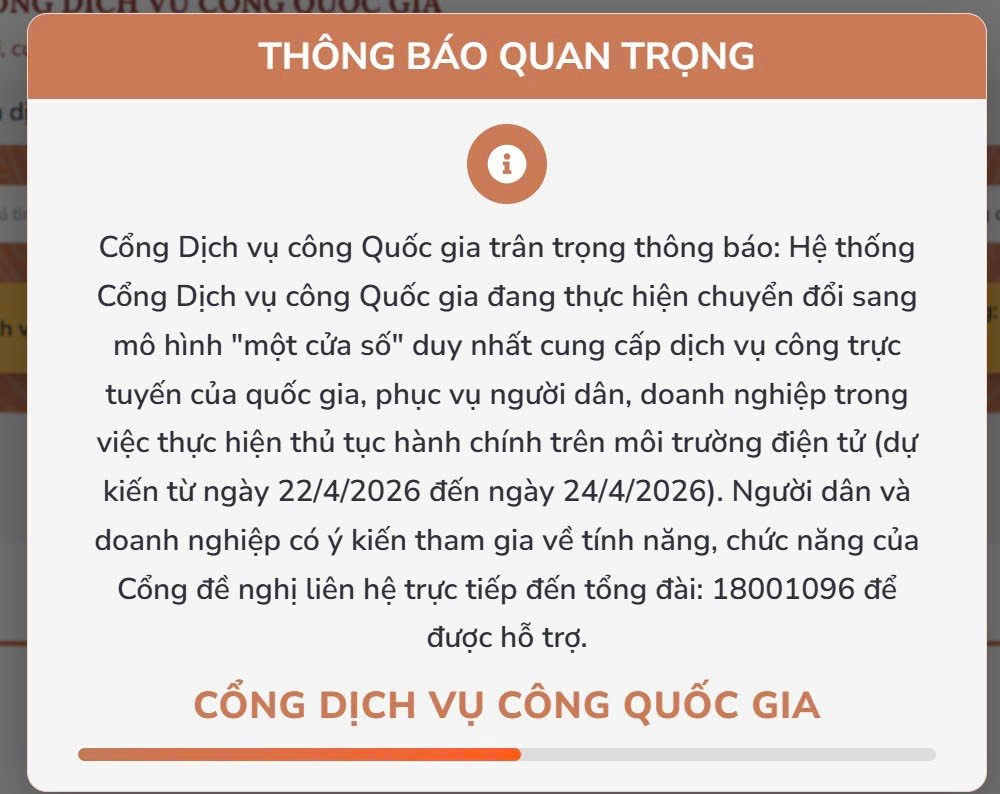 thông báo