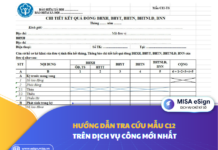 tra cứu mẫu c12 trên dịch vụ công