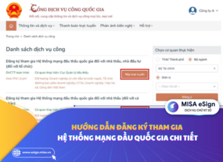 Hướng dẫn đăng ký tham gia Hệ thống mạng đầu quốc gia CHI TIẾT đăng ký tham gia hệ thống đấu thầu