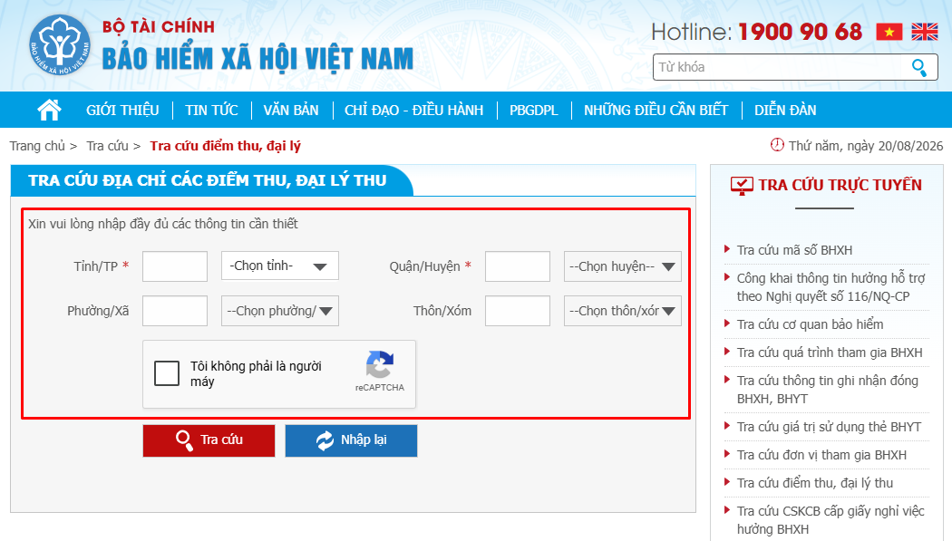 nhập thông tin