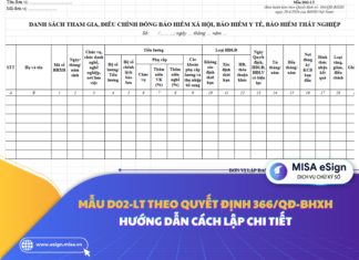 Mẫu D02-LT theo Quyết định 366: Hướng dẫn cách lập CHI TIẾT tải mẫu D02-LT