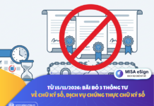 bãi bỏ 3 thông tư về chữ ký số