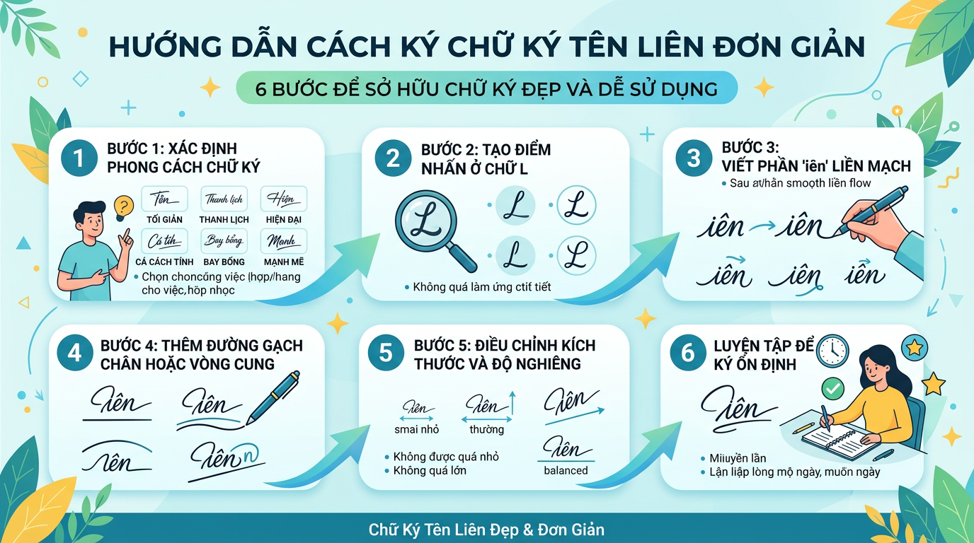 cách ký chữ ký liên