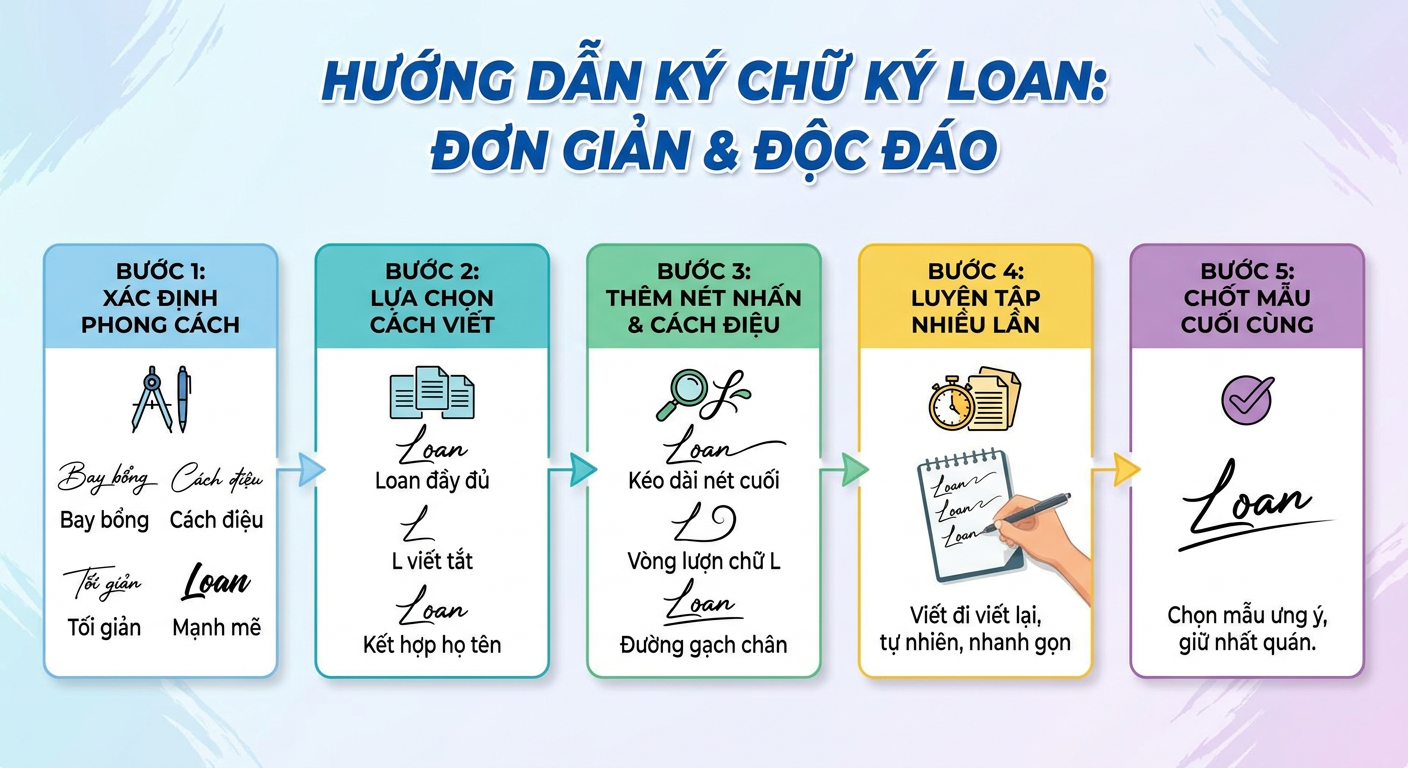 cách ký chữ ký loan