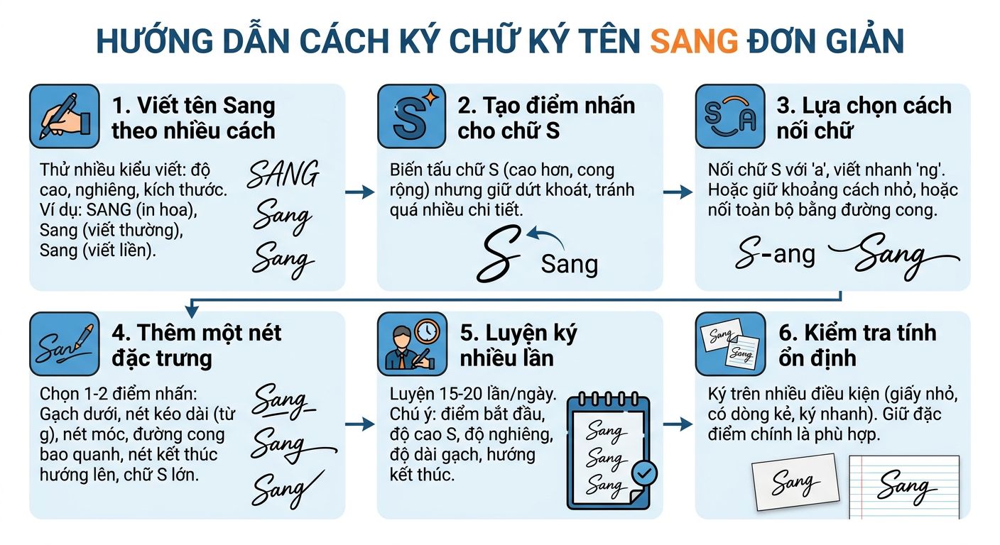 cách ký chữ ký tên sang