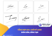 chữ ký loan
