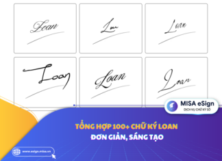 chữ ký loan