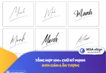 Tổng hợp 100+ chữ ký Mạnh đơn giản & ấn tượng chữ ký mạnh