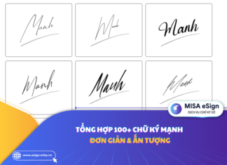 Tổng hợp 100+ chữ ký Mạnh đơn giản & ấn tượng chữ ký mạnh
